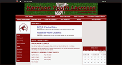 Desktop Screenshot of harrisonyouthlacrosse.com